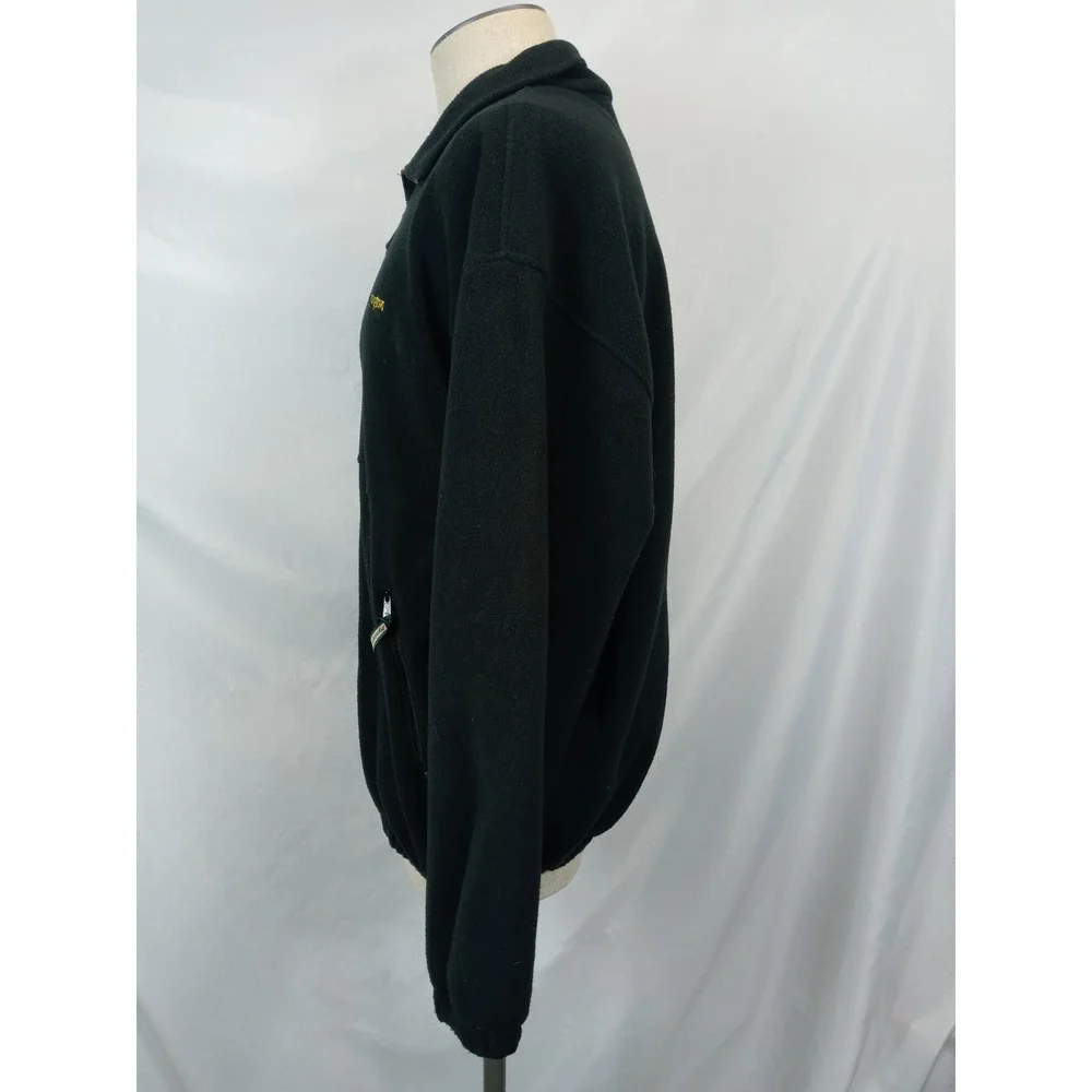 Remington Fleece Jacket Mens Large Black Full Zip Outdoor‎ Hunting Gorpcore Y2K